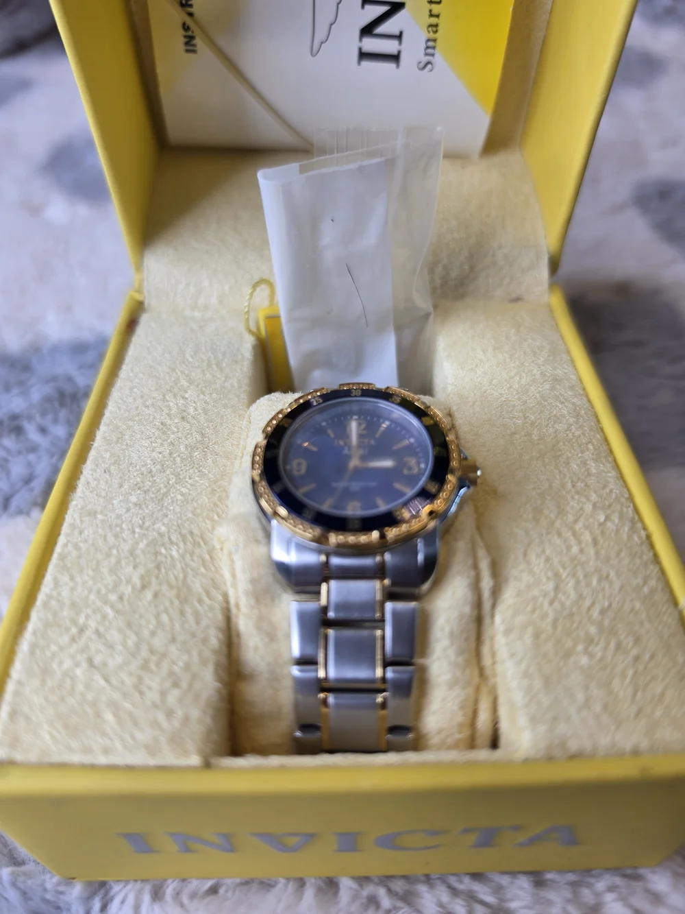 Invicta Women's Two-Tone Blue Dial Stainless Steel Watch